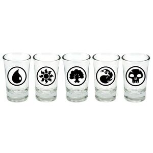 Magic The Gathering Shot Glasses - Set of 5